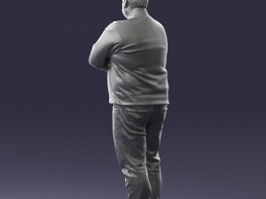 chubby man in sweater 0519 3d print ready 3D Print Model