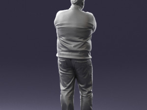 chubby man in sweater 0519 3d print ready 3D Print Model