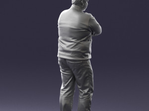 chubby man in sweater 0519 3d print ready 3D Print Model