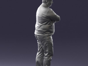 chubby man in sweater 0519 3d print ready 3D Print Model