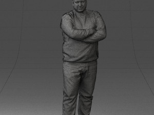 chubby man in sweater 0519 3d print ready 3D Print Model
