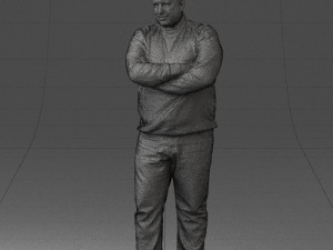 chubby man in sweater 0519 3d print ready 3D Print Model
