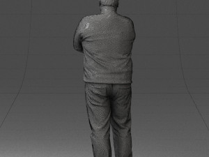 chubby man in sweater 0519 3d print ready 3D Print Model