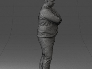 chubby man in sweater 0519 3d print ready 3D Print Model