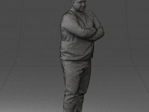 chubby man in sweater 0519 3d print ready 3D Print Model