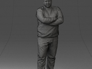 chubby man in sweater 0519 3d print ready 3D Print Model