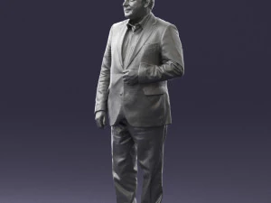 grandfather plaid gray jacket 0518 3D Model