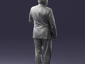 grandfather plaid gray jacket 0518 3D Model