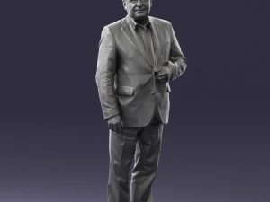 grandfather plaid gray jacket 0518 3D Model