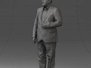 grandfather plaid gray jacket 0518 3D Model