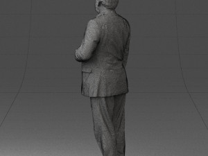 grandfather plaid gray jacket 0518 Modèle 3D