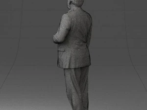 grandfather plaid gray jacket 0518 3D Model