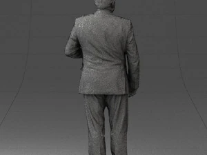 grandfather plaid gray jacket 0518 3D Model