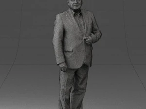 grandfather plaid gray jacket 0518 3D Model