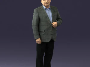 giacca grigia scozzese del nonno 0518 pronta per la stampa 3d Modello di stampa 3D