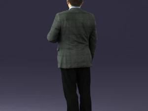 grandfather plaid gray jacket 0518 3d print ready 3D Print Model