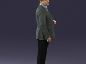 grandfather plaid gray jacket 0518 3d print ready 3D Print Model