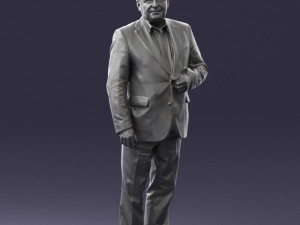 grandfather plaid gray jacket 0518 3d print ready Modelo de Impressão 3D