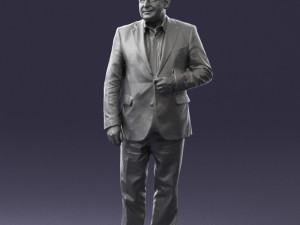 grandfather plaid gray jacket 0518 3d print ready Modelo de Impressão 3D