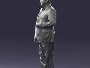 grandfather plaid gray jacket 0518 3d print ready Modelo de Impressão 3D