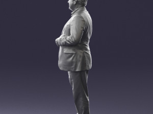 grandfather plaid gray jacket 0518 3d print ready Modelo de Impressão 3D