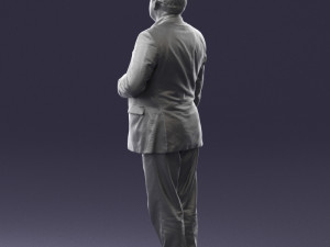 grandfather plaid gray jacket 0518 3d print ready Modelo de Impressão 3D