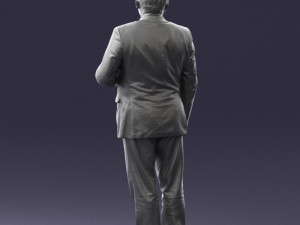 grandfather plaid gray jacket 0518 3d print ready Modelo de Impressão 3D