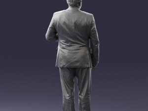 grandfather plaid gray jacket 0518 3d print ready Modelo de Impressão 3D