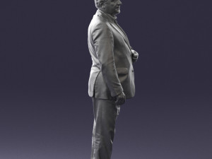 grandfather plaid gray jacket 0518 3d print ready Modelo de Impressão 3D