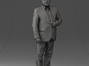 grandfather plaid gray jacket 0518 3d print ready Modelo de Impressão 3D