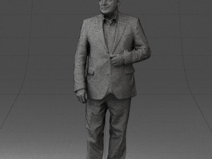 grandfather plaid gray jacket 0518 3d print ready Modelo de Impressão 3D