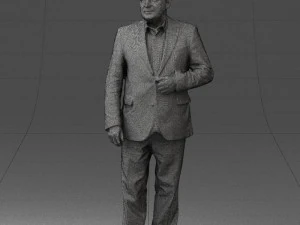 grandfather plaid gray jacket 0518 3d print ready 3D Print Model
