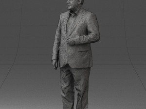 grandfather plaid gray jacket 0518 3d print ready Modelo de Impressão 3D