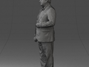 grandfather plaid gray jacket 0518 3d print ready Modelo de Impressão 3D
