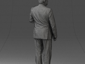 grandfather plaid gray jacket 0518 3d print ready Modelo de Impressão 3D