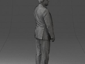 grandfather plaid gray jacket 0518 3d print ready Modelo de Impressão 3D