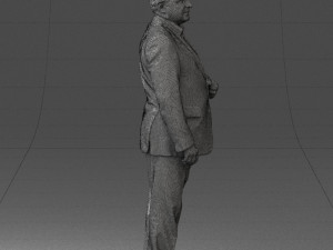 grandfather plaid gray jacket 0518 3d print ready Modelo de Impressão 3D
