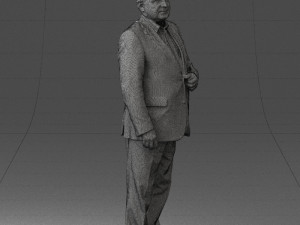 grandfather plaid gray jacket 0518 3d print ready Modelo de Impressão 3D