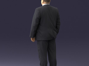 fat man gray suit 0517 3D 模型