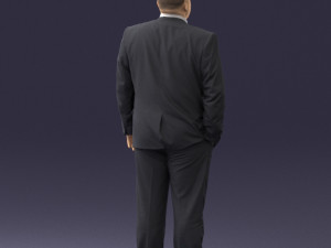fat man gray suit 0517 3D 模型