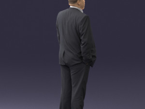 fat man gray suit 0517 3D 模型