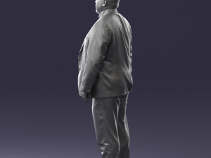 fat man gray suit 0517 3D 模型