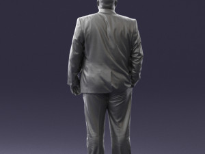 fat man gray suit 0517 3D 模型