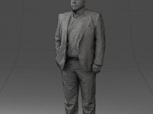fat man gray suit 0517 3D 模型