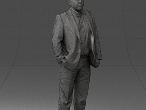 fat man gray suit 0517 3D 模型