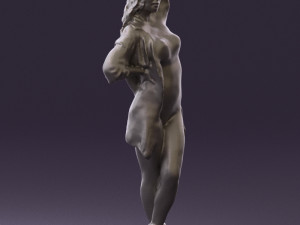 woman in colored swimsuit long hair 0529 Modèle 3D