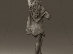 woman in colored swimsuit long hair 0529 Modèle 3D
