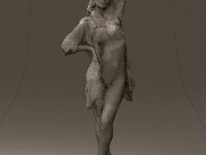 woman in colored swimsuit long hair 0529 Modèle 3D