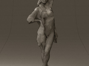 woman in colored swimsuit long hair 0529 Modèle 3D