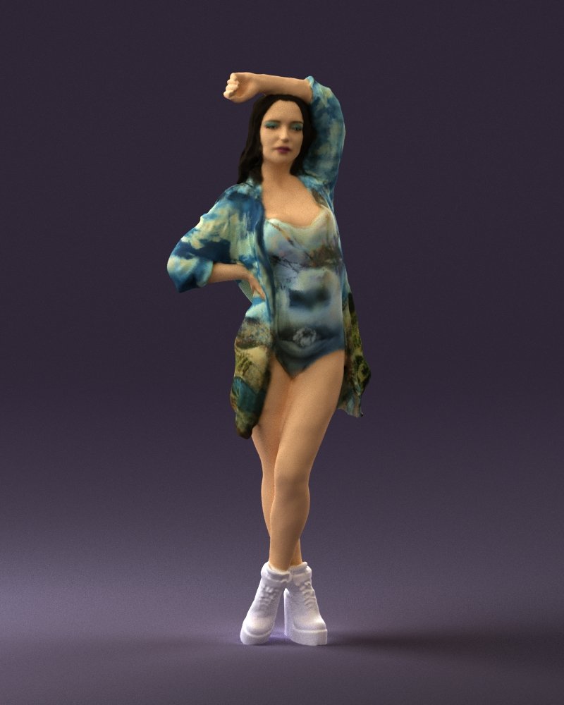 Gwen Swimsuit - Total Drama 3D Print Model in Woman 3DExport